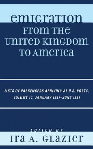 Libro Emigration from the United Kingdom to America Ira A Glazier