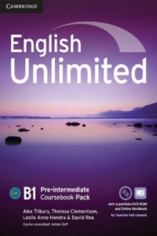 Könyv English Unlimited Pre-intermediate Coursebook with e-Portfolio and Online Workbook Pack Alex Tilbury