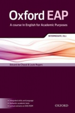 Book Oxford English for Academic Purposes B1+ Student's Book + DVD-ROM Pack de Chazal Edward