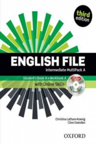 Kniha English File third edition: Intermediate: MultiPACK A with Oxford Online Skills Clive Oxenden