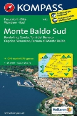 Articles imprimés Monte Baldo Sud 692 / 1:25T NKOM 