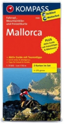 Materiale tipărite KOMPASS Fahrradkarte 3500 Mallorca (2 Karten im Set) 1:70.000 