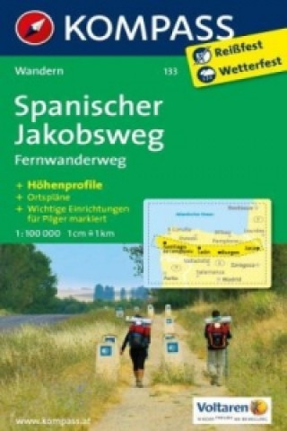 Drucksachen Spanischer Jakobsweg 133 / 1:100T NKOM Kompass-Karten Gmbh