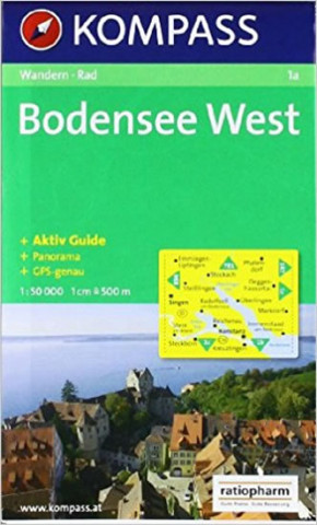 Kniha BODENSEE-WEST 1:50 000 