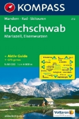 Tiskovina Hochschwab Mariazell 212 / 1:35T KOM KOMPASS-Karten GmbH