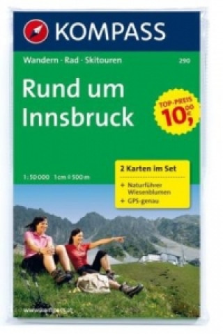 Carte Rund um Innsbruck 1:50T 290 Kompass 