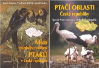 Kniha Atlas hnízdního rozšíření ptáků v České republice + Ptačí oblasti České republiky Karel Šťastný