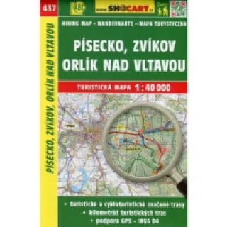 Materiale tipărite Písecko, Zvíkov, Orlík nad Vltavou 1:40 000 