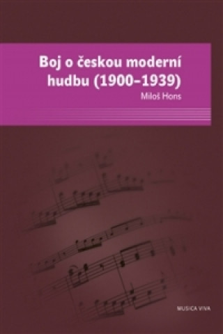 Kniha Boj o českou moderní hudbu (1900-1939) Miloš Hons