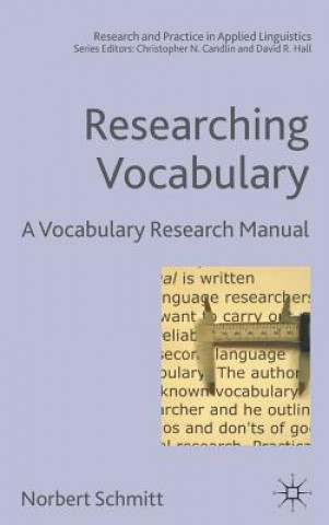 Книга Researching Vocabulary Norbert Schmitt