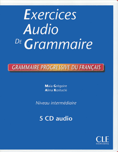 Hanganyagok Grammaire progressive du francais:: Interm. Exercices Audio Coffret CD audio (4) 