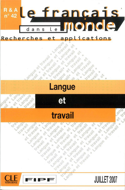 Book Recherches et applications:: Langue et travail Collective