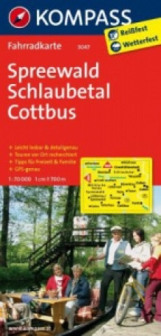 Nyomtatványok KOMPASS Fahrradkarte Spreewald - Schlaubetal - Cottbus KOMPASS-Karten GmbH