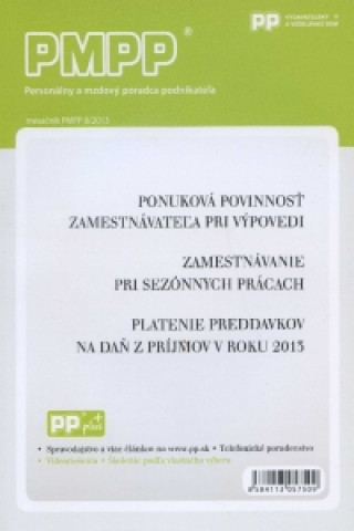 Kniha PMPP 8/2013 Ponuková povinnosť zamestnávateľa pri výpovedi 