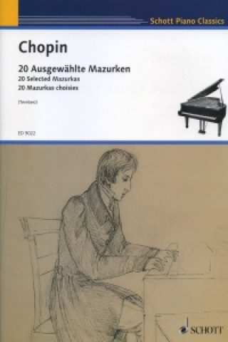 Kniha 20 ausgewählte mazurken / 20 selected mazurkas Frédéric Chopin
