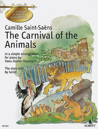 Carte CARNIVAL OF THE ANIMALS Camille Saint-Saëns