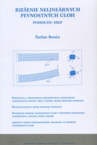 Kniha Riešenie nelineárnych pevnostných úloh pomocou MKP Štefan Benča