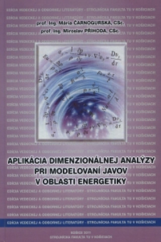 Könyv Aplikácia dimenzionálnej analýzy pri modelovaní javov v oblasti energetiky Mária Čarnogurská