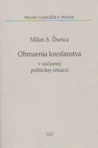 Kniha Ohrozenia kresťanstva v súčasnej politickej situácii Milan S. Ďurica