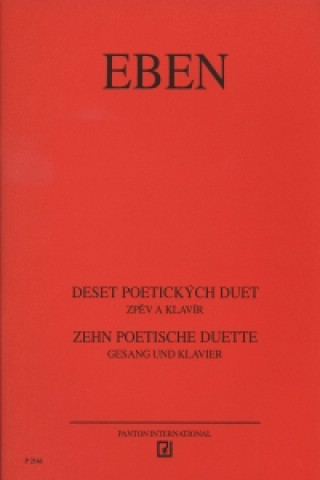 Book Deset poetických duet zpěv a klavír Petr Eben