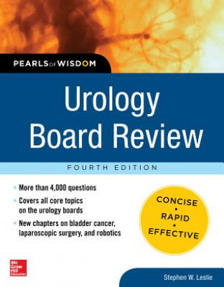 Könyv Urology Board Review Pearls of Wisdom, Fourth Edition Stephen Leslie
