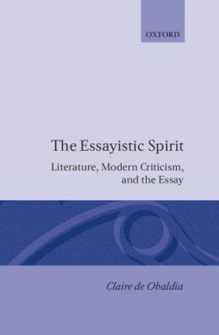 Livre Essayistic Spirit Claire De Obaldia