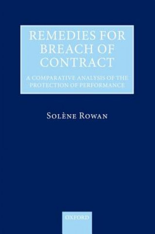 Książka Remedies for Breach of Contract Solene Rowan