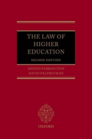 Kniha Law of Higher Education Dennis Farrington