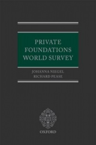 Kniha Private Foundations World Survey Johanna Niegel