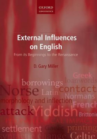 Könyv External Influences on English D Gary Miller
