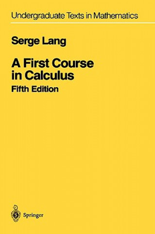 Book First Course in Calculus Serge Lang