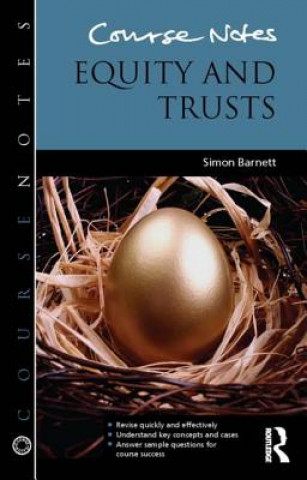 Książka Course Notes: Equity and Trusts Simon (University of Hertfordshire Barnett