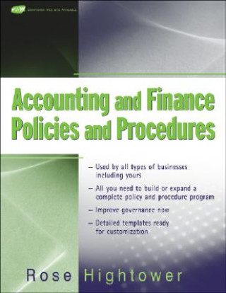 Kniha Accounting and Finance Policies and Procedures Rose Hightower