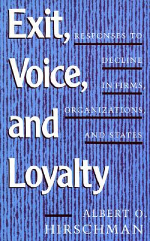 Knjiga Exit, Voice, and Loyalty Albert Hirschman
