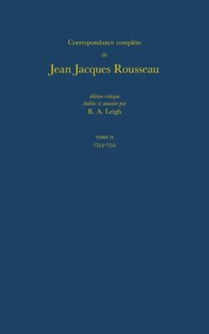 Kniha Correspondence Complete De Rousseau Jean-Jacques Rousseau