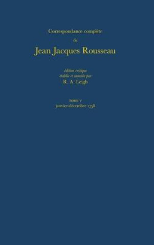 Książka Correspondence Complete De Rousseau 5 Jean-Jacques Rousseau