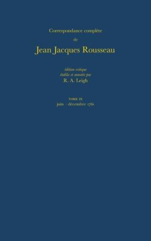 Książka Correspondence Complete De Rousseau 9 Jean-Jacques Rousseau