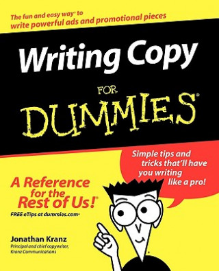 Kniha Writing Copy for Dummies Jonathan Kranz