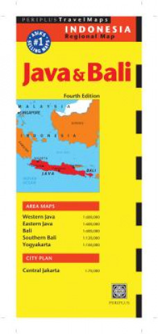 Carte Java and Bali Travel Map Periplus Editors