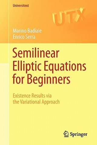 Buch Semilinear Elliptic Equations for Beginners Marino Badiale