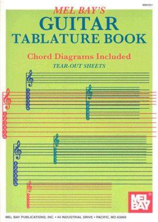 Kniha GUITAR TABLATURE BOOK Mel Bay