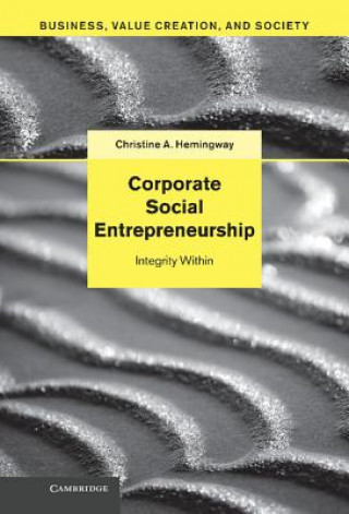Kniha Corporate Social Entrepreneurship Christine A Hemingway