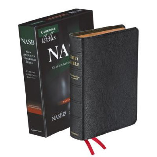 Carte NASB Clarion Reference Bible, Black Edge-lined Goatskin Leather, NS486:XE 