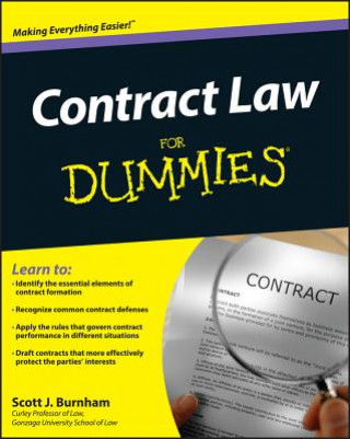 Книга Contract Law For Dummies Scott J Burnham