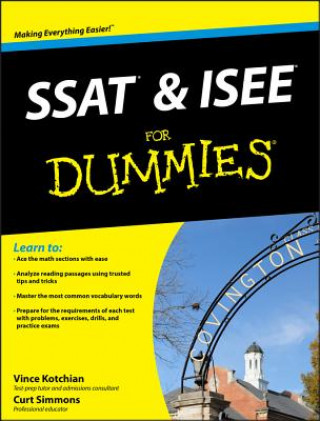 Kniha SSAT and ISEE For Dummies Vince Kotchian
