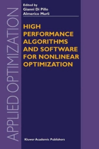 Kniha High Performance Algorithms and Software for Nonlinear Optimization Gianni Di Pillo