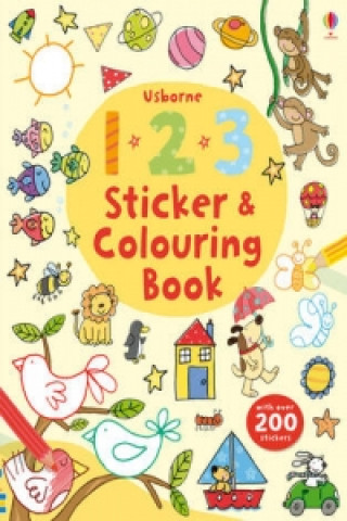 Książka 123 Sticker and Colouring book Jessica Greenwell