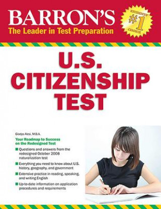 Książka Barron's U.S. Citizenship Test Gladys E Alesi