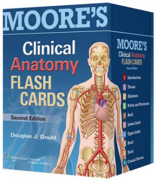 Nyomtatványok Moore's Clinical Anatomy Flash Cards Douglas J Gould
