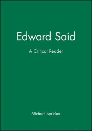 Knjiga Edward Said Michael Sprinker